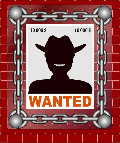 stock vector Wanted poster image vectorized