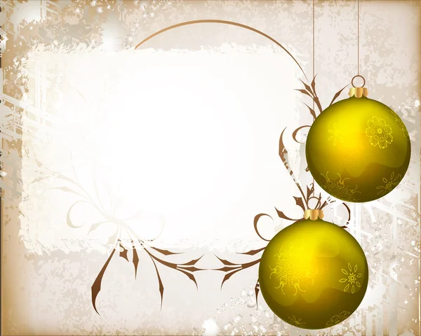 Weihnachten Hintergrund mit Baum Spielzeug — Stockvektor