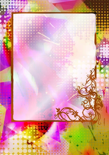 Abstract frame met kleurrijke. eps10 — Stockvector