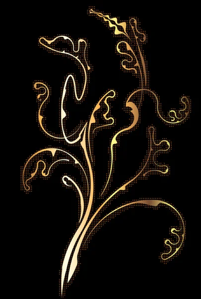 Árbol dorado vectorizado — Archivo Imágenes Vectoriales