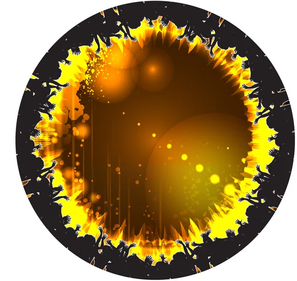 Conception disco ronde abstraite. PSE10 — Image vectorielle