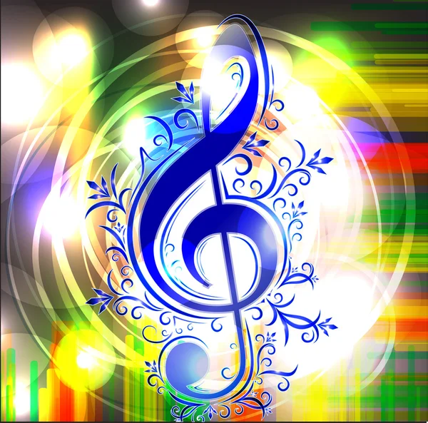 다채로운 음악적 배경 — 스톡 벡터