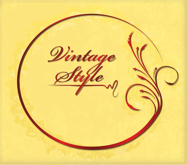 Cadre ovale vintage — Image vectorielle
