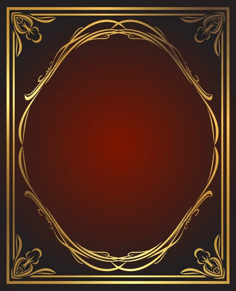 Fond rouge-or — Image vectorielle
