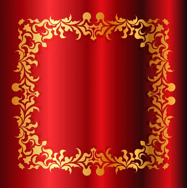 Marco de oro decorativo para texto. Vector. EPS10 — Archivo Imágenes Vectoriales
