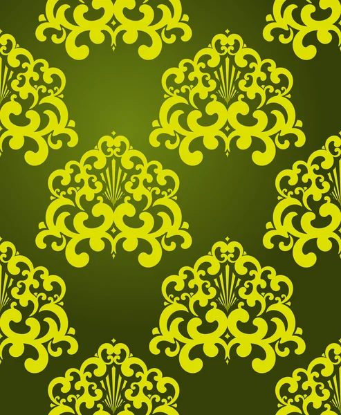 완벽 한 녹색 패턴. — 스톡 벡터
