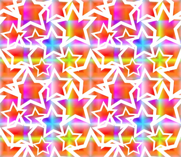 Motif sans couture avec des étoiles — Image vectorielle
