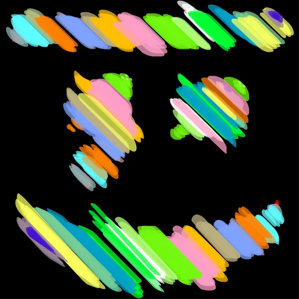 Marcas de puntuación de colores abstractos . — Vector de stock