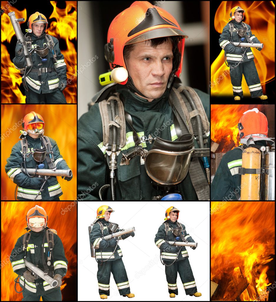 The fireman in regimentals against fire