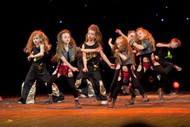 Unidentified children from dancing group 