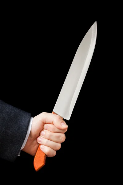 Knife in hand — Stock Photo, Image