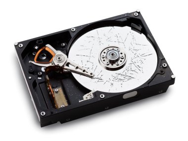 Broken hdd data loss clipart