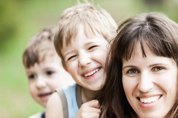 Mother and sons — Stock Photo, Image