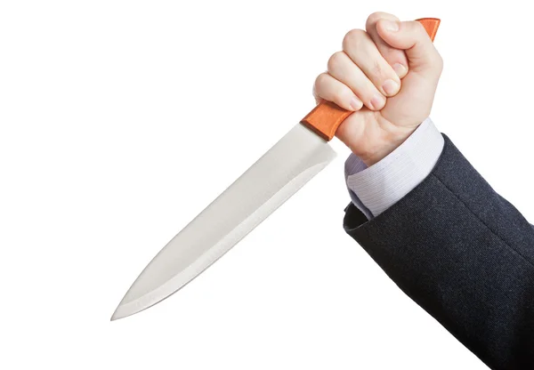 Nóż w ręku — Zdjęcie stockowe