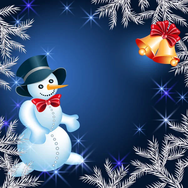 Snowman and bells