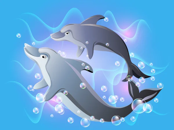 Golfinhos — Vetor de Stock