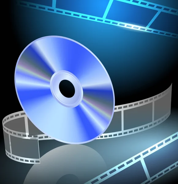 DVD et bande de film — Image vectorielle