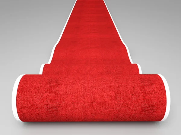 Червоний килим — стокове фото
