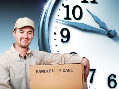 Delivery on time clipart