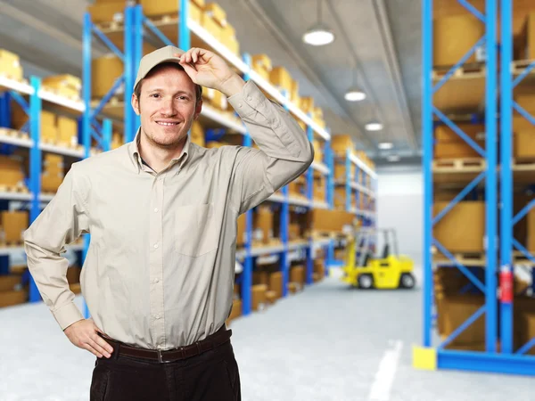 Smiling worker — Stock Photo, Image