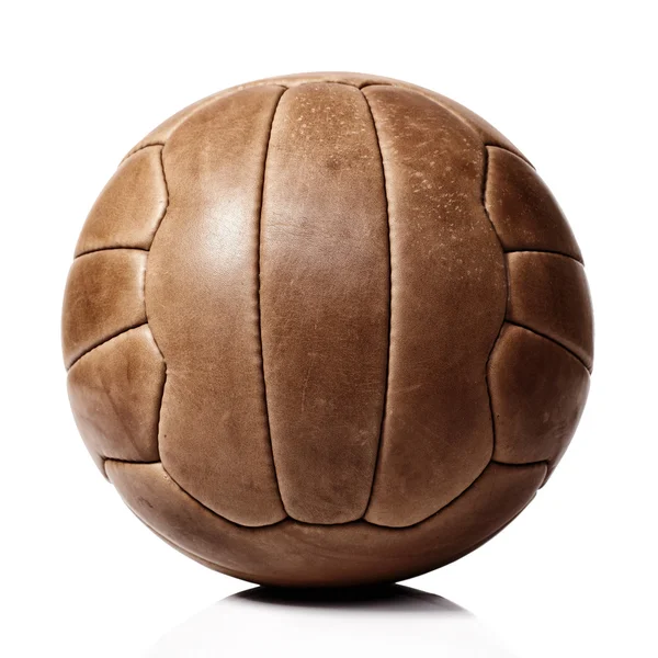 Bola de futebol de couro — Fotografia de Stock