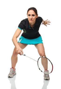 Badminton oyuncu portre