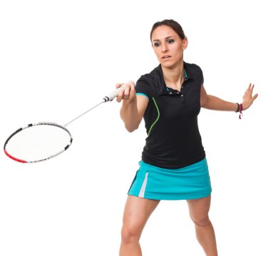 Badminton oyuncu portre