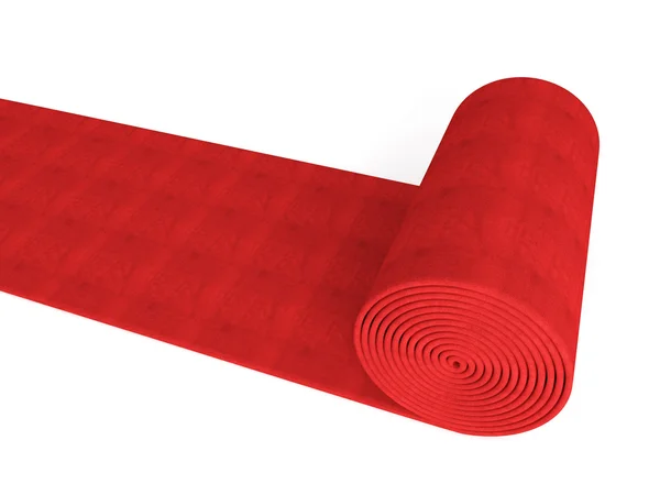 Tapete vermelho de rolamento — Fotografia de Stock