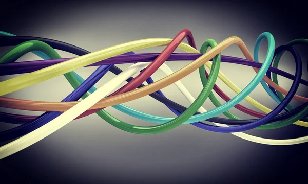 Renkli kablolar — Stok fotoğraf
