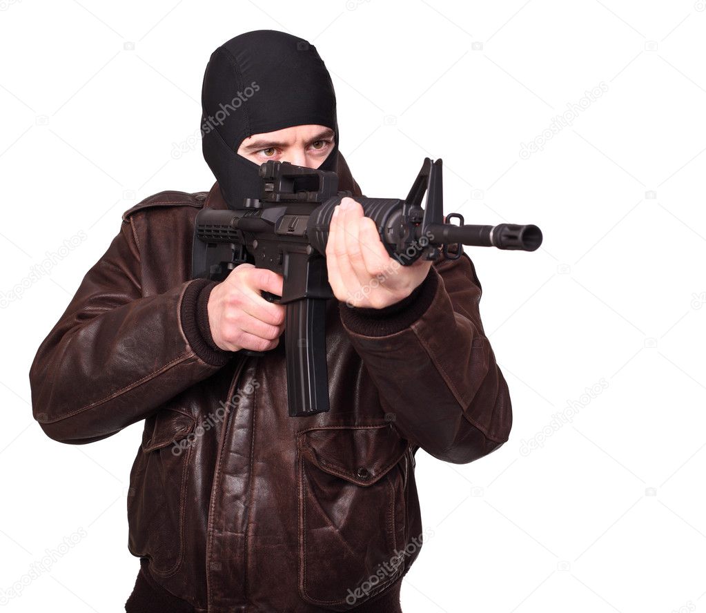 Terrorist with rifle