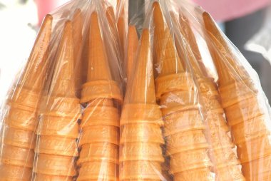 Large Bag with Ice Cream Cones clipart