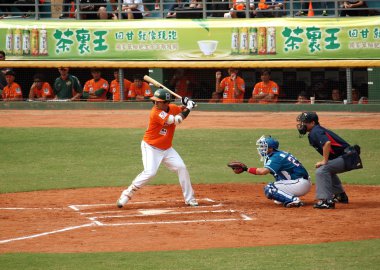 Professional Baseball Game in Taiwan clipart