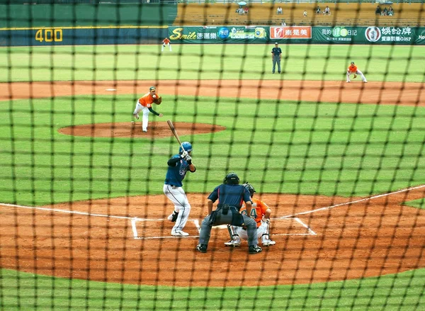 Profi Baseball játék Tajvanon — Stock Fotó