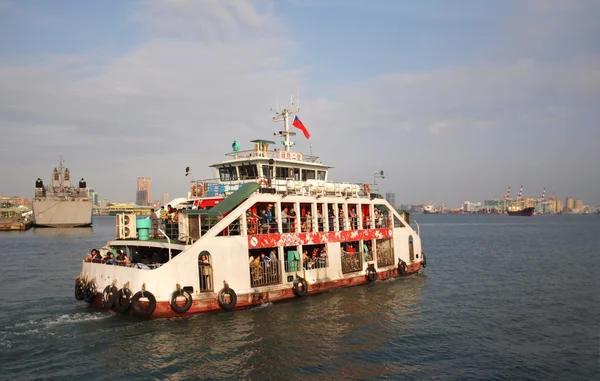 Kaohsiung Hafenfähre zur Insel Chijin — Stockfoto