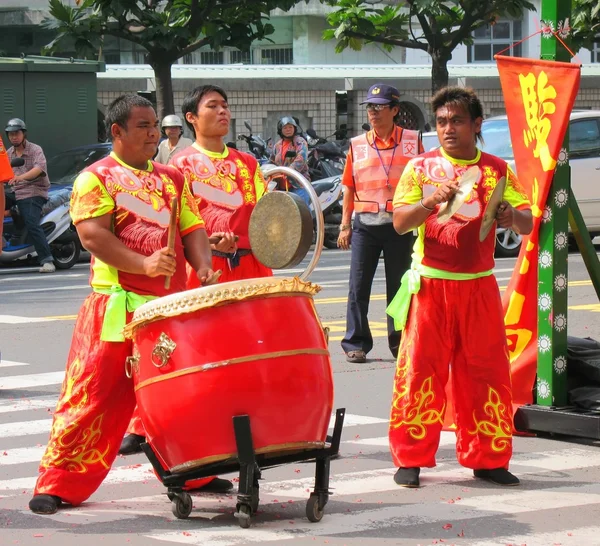 Chinese folkmuzikanten in taiwan — Stockfoto