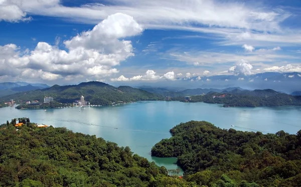 stock image Panorama of the Famous Sun Moon Lake