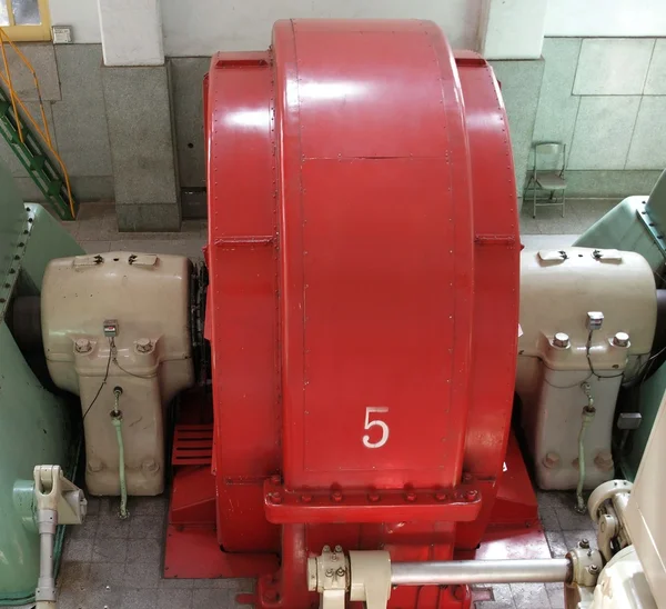 Vintage turbine en de generator — Stockfoto