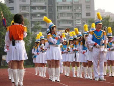 Girls Marching Band clipart