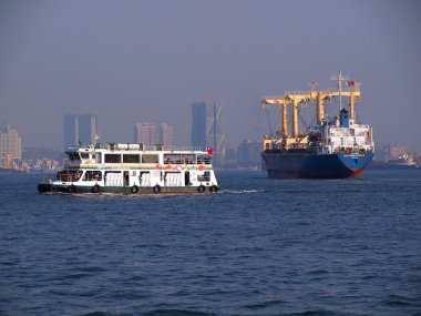 kaohsiung limanının ağır hava kirliliği