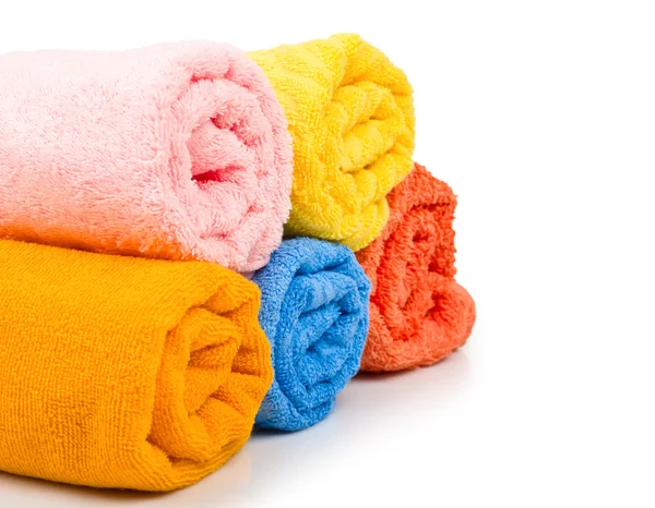 Rouleaux de serviettes multicolores — Photo