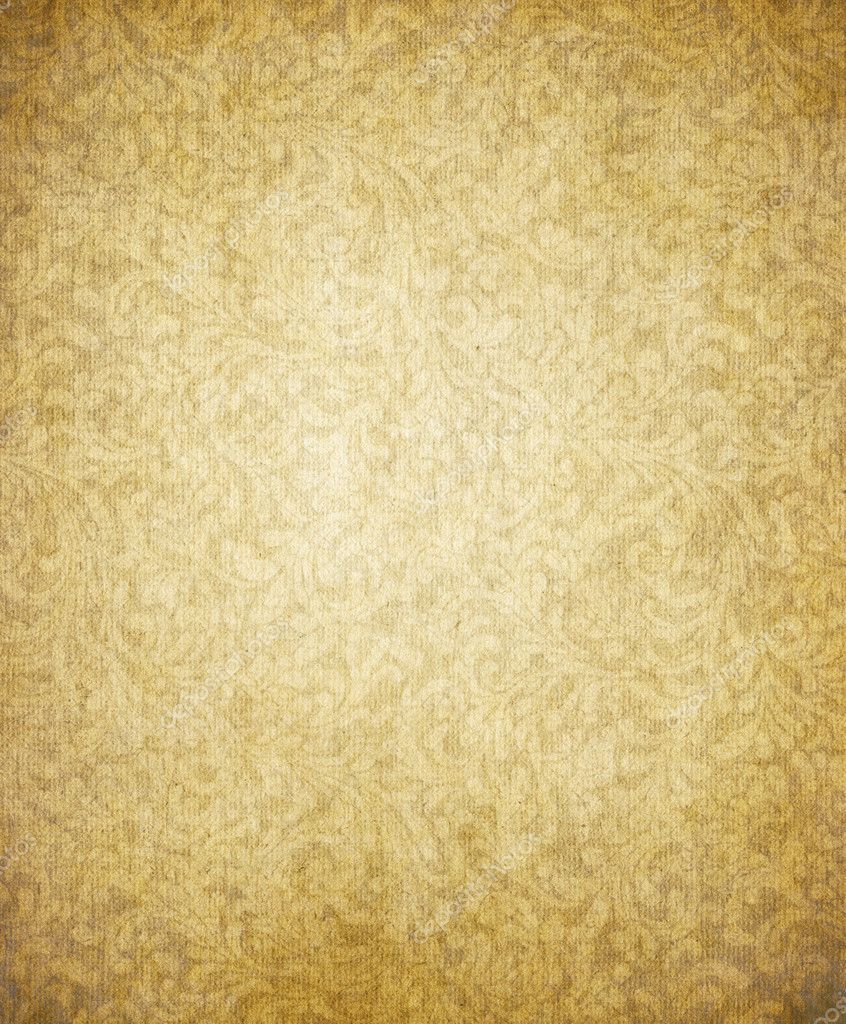 Old yellow brown vintage parchment paper texture Stock Photo by