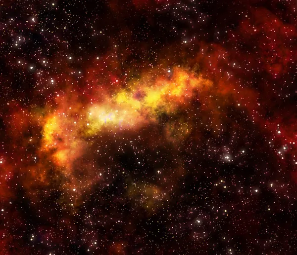 Nuvem de gás de nebulosa no espaço exterior — Fotografia de Stock