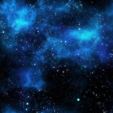 Nebula gas cloud in deep outer space clipart