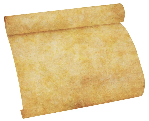 Old parchment paper scroll — Stock Photo, Image