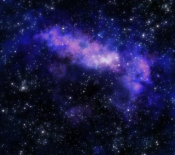 深宇宙の星雲ガスの雲 — ストック写真