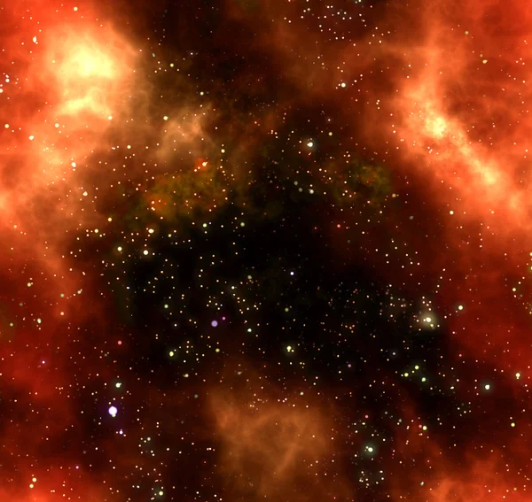 Mrak plynu mlhoviny v hluboko ve vesmíru — Stock fotografie