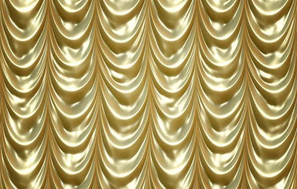 Luxurious golden curtains — Stock Photo, Image