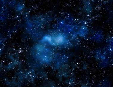 Gas cloud in deep outer space clipart