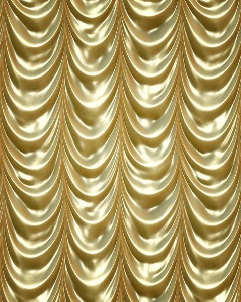 金黄色的窗帘 — 图库照片