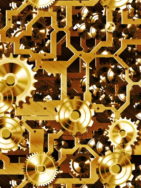 黄金金属和碳纤维 — Stock fotografie